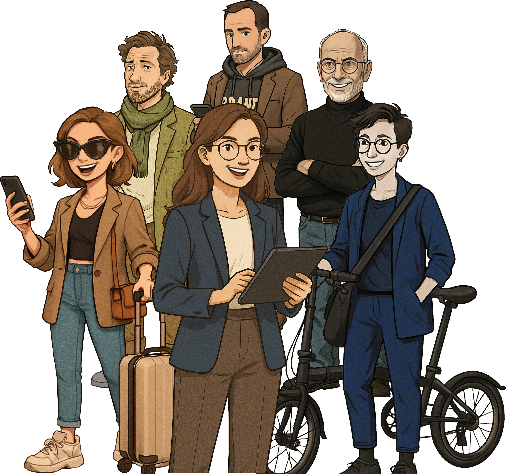 Urbalia personaggi smile crop | Sylphe labs